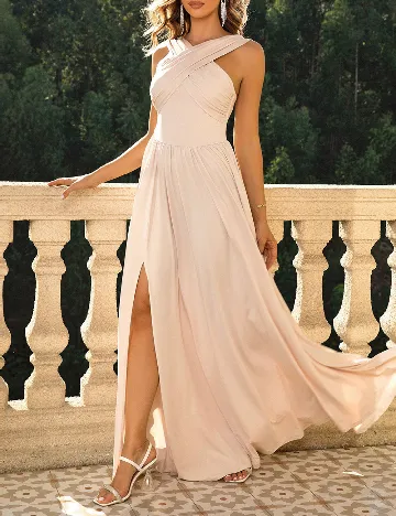 Rochie lunga SHEIN, crem Crem