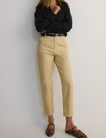 Pantaloni Reserved, crem Crem