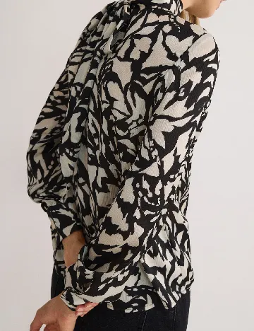 Bluza Reserved, alb/negru