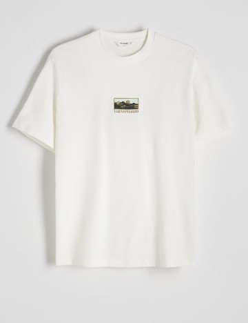 Tricou Reserved, alb