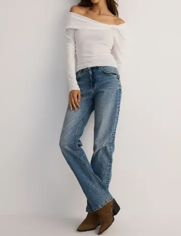 Bluza Reserved, alb Alb
