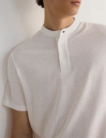 Tricou Reserved, alb Alb