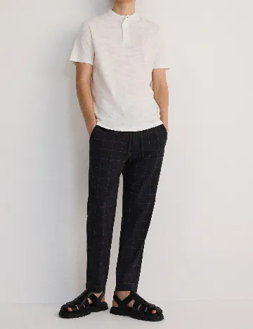 Tricou Reserved, alb Alb