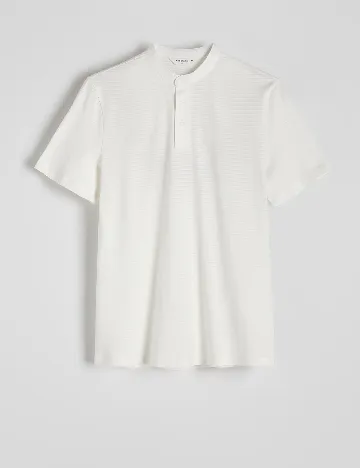 Tricou Reserved, alb Alb