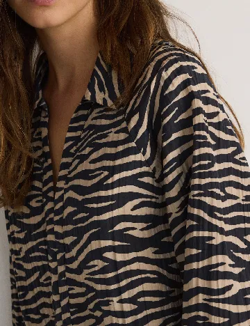 Bluza Reserved, crem/negru Crem