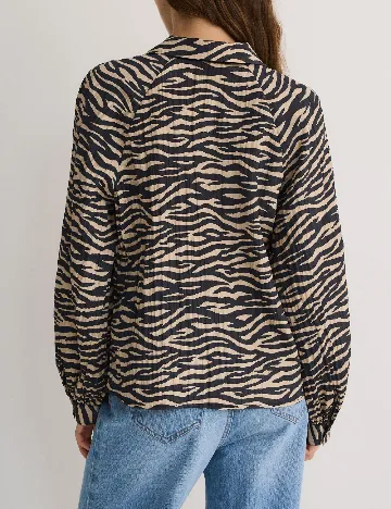 Bluza Reserved, crem/negru Crem