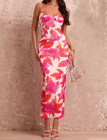Rochie lunga SHEIN, floral print Floral print