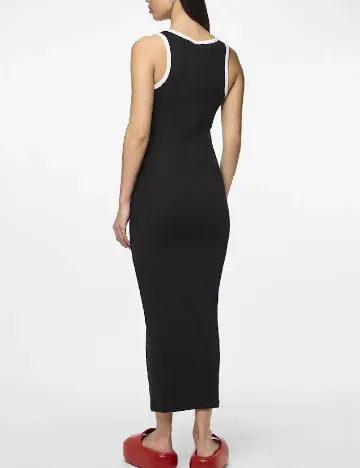 Rochie lunga Pieces, negru