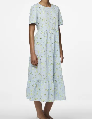 Rochie medie Pieces, bleu