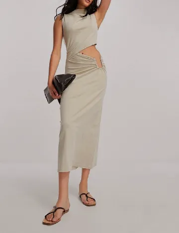 Rochie medie ASOS, bej