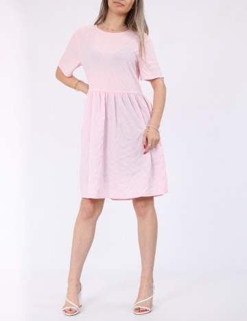 Rochie scurta Pieces, roz