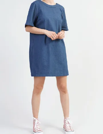 Rochie scurta Pieces, albastru Albastru