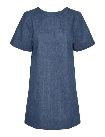 Rochie scurta Pieces, albastru Albastru