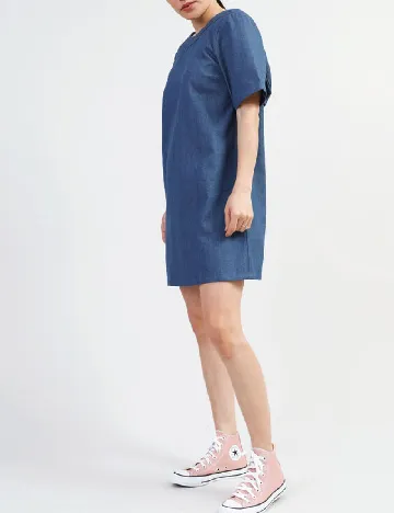 Rochie scurta Pieces, albastru Albastru