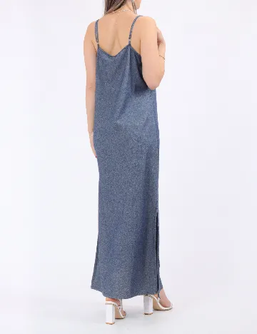 Rochie lunga Pieces, albastru
