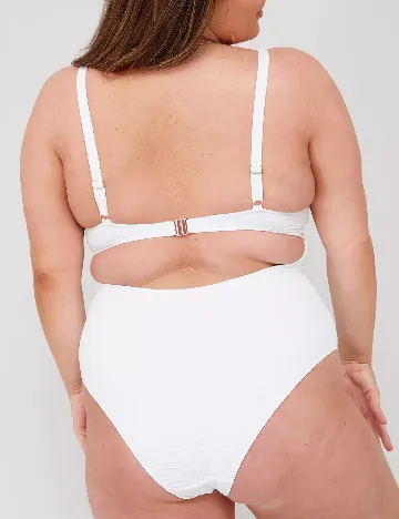 Costum de baie Ivory Rose Curve, alb