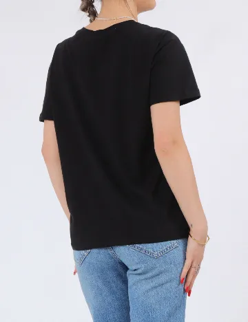 Tricou Pieces, negru Negru