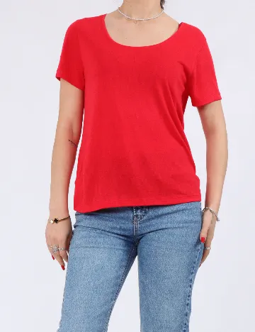 Tricou Pieces, rosu Rosu