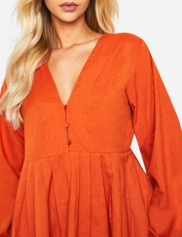 Rochie scurta Boohoo, portocaliu
