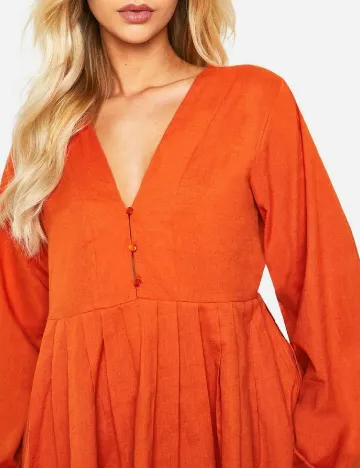 Rochie scurta Boohoo, portocaliu