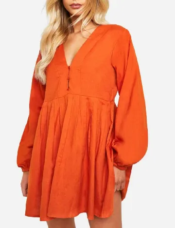 Rochie scurta Boohoo, portocaliu