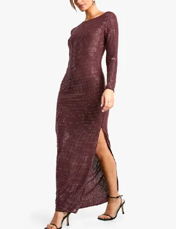 Rochie lunga Boohoo, visiniu