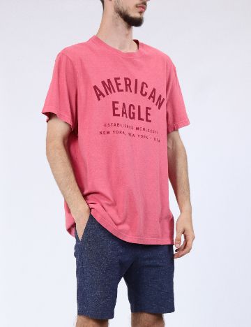 Tricou American Eagle, roz pudra