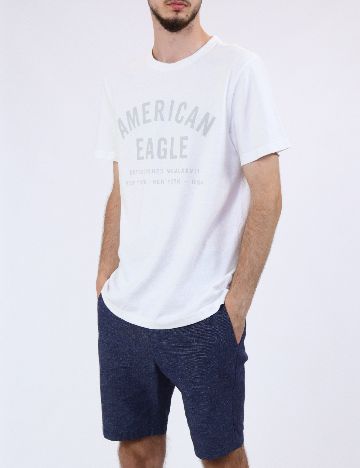 Tricou American Eagle, alb