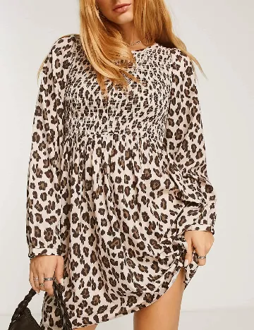 Rochie scurta Bolongaro Trevor, animal print