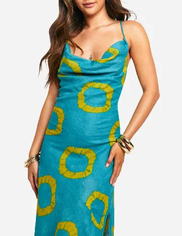 Rochie lunga Boohoo, turcoaz Albastru