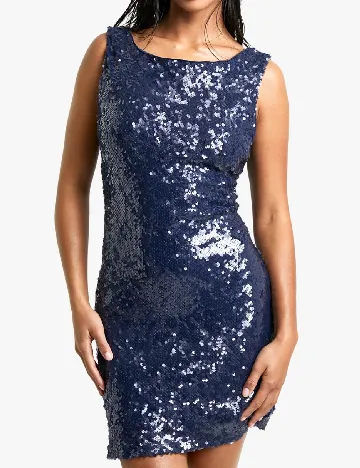 Rochie scurta Boohoo, bleumarin