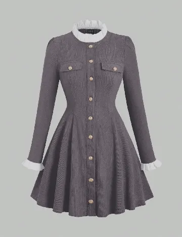 Rochie scurta SHEIN, gri