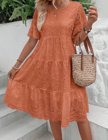 Rochie medie SHEIN, portocaliu