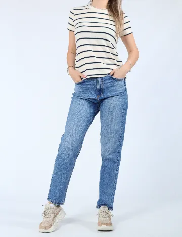 Tricou American Eagle, crem