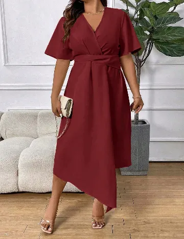 Rochie medie SHEIN CURVE, visiniu Rosu