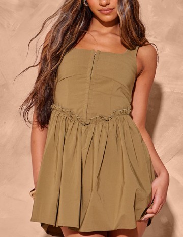 Rochie scurta PRETTYLITTLETHING, verde
