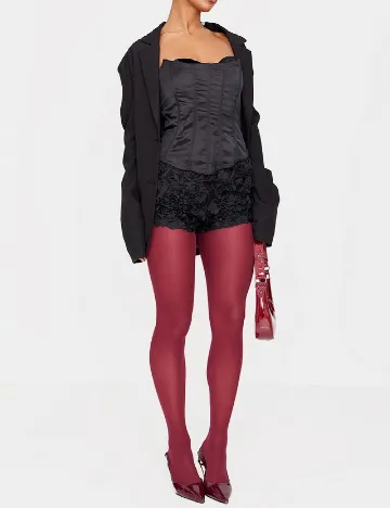 Corset PRETTYLITTLETHING, negru