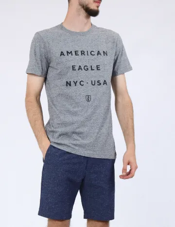 Tricou American Eagle, gri