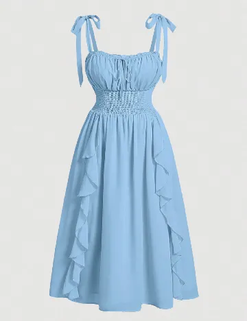 Rochie medie SHEIN CURVE, albastru