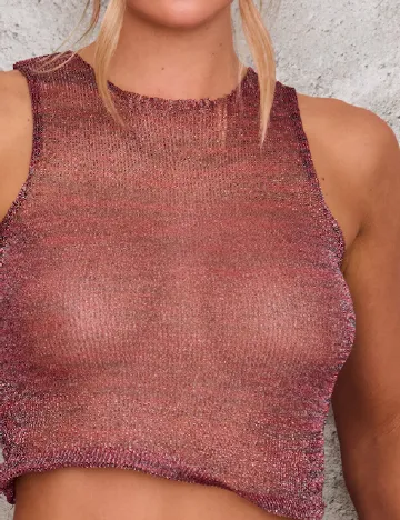 Top PRETTYLITTLETHING, visiniu Rosu