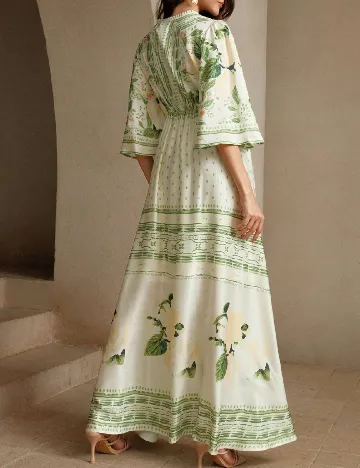 Rochie lunga Anewsta, crem Crem