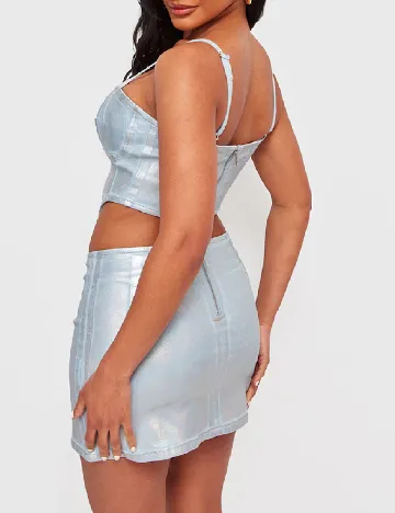 Top PRETTYLITTLETHING, albastru Albastru