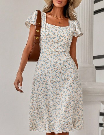 Rochie scurta SHEIN, floral print