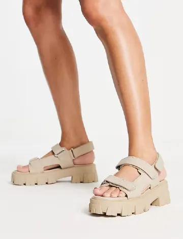 Sandale Public Desire, bej Crem