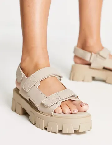 Sandale Public Desire, bej Crem
