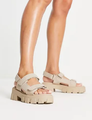Sandale Public Desire, bej Crem
