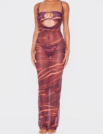 Rochie de plaja PRETTYLITTLETHING, mov