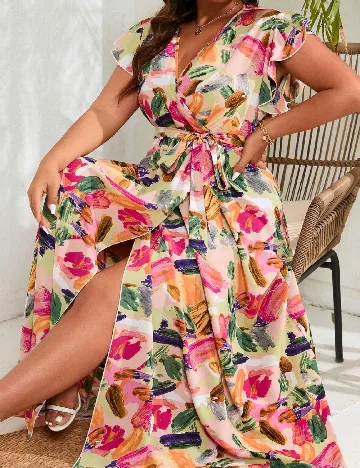 Rochie lunga SHEIN CURVE, mix culori Mix culori
