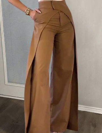 Pantaloni SHEIN, maro