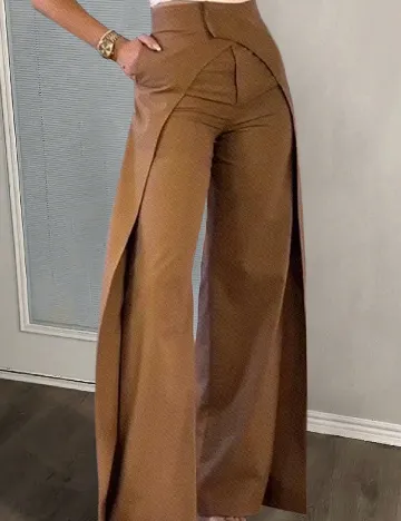 Pantaloni SHEIN, maro